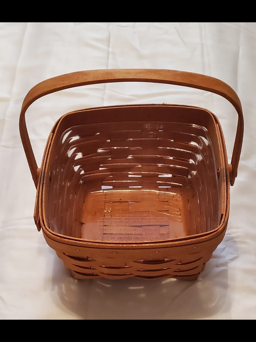 1999 Longaberger Handwoven Basket in Warm Brown